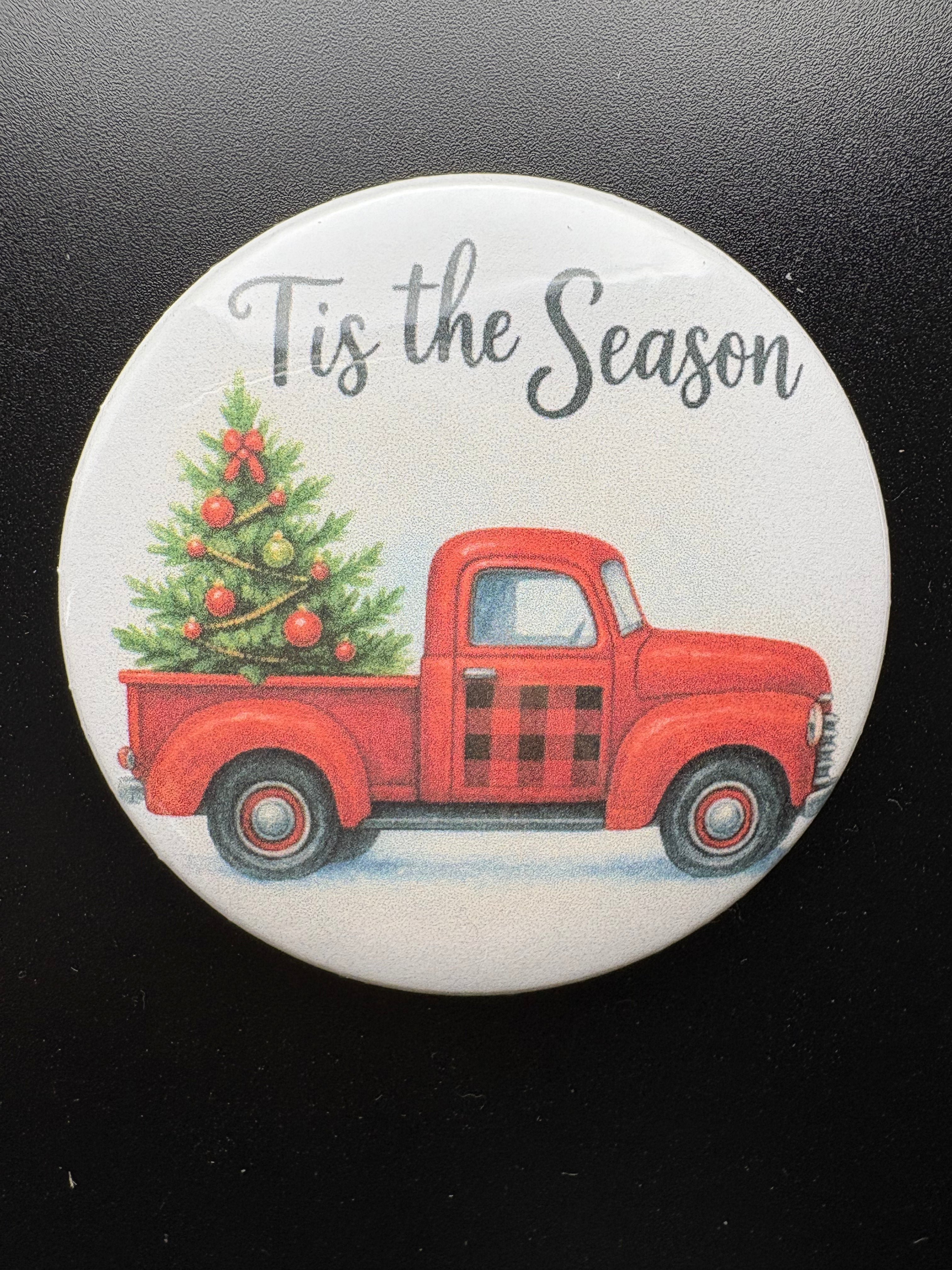 Plaid Christmas Single Magnet