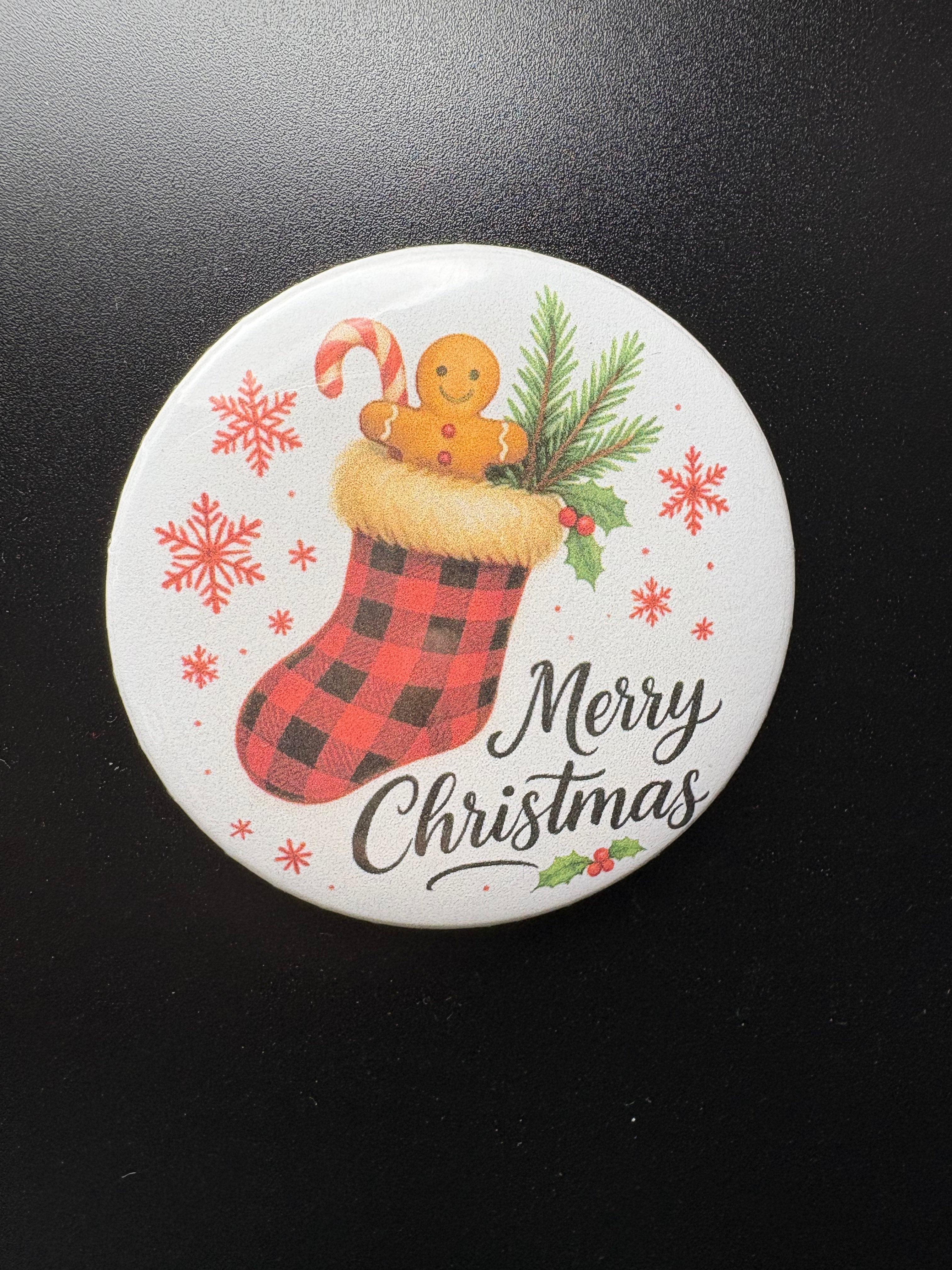 Plaid Christmas Single Magnet