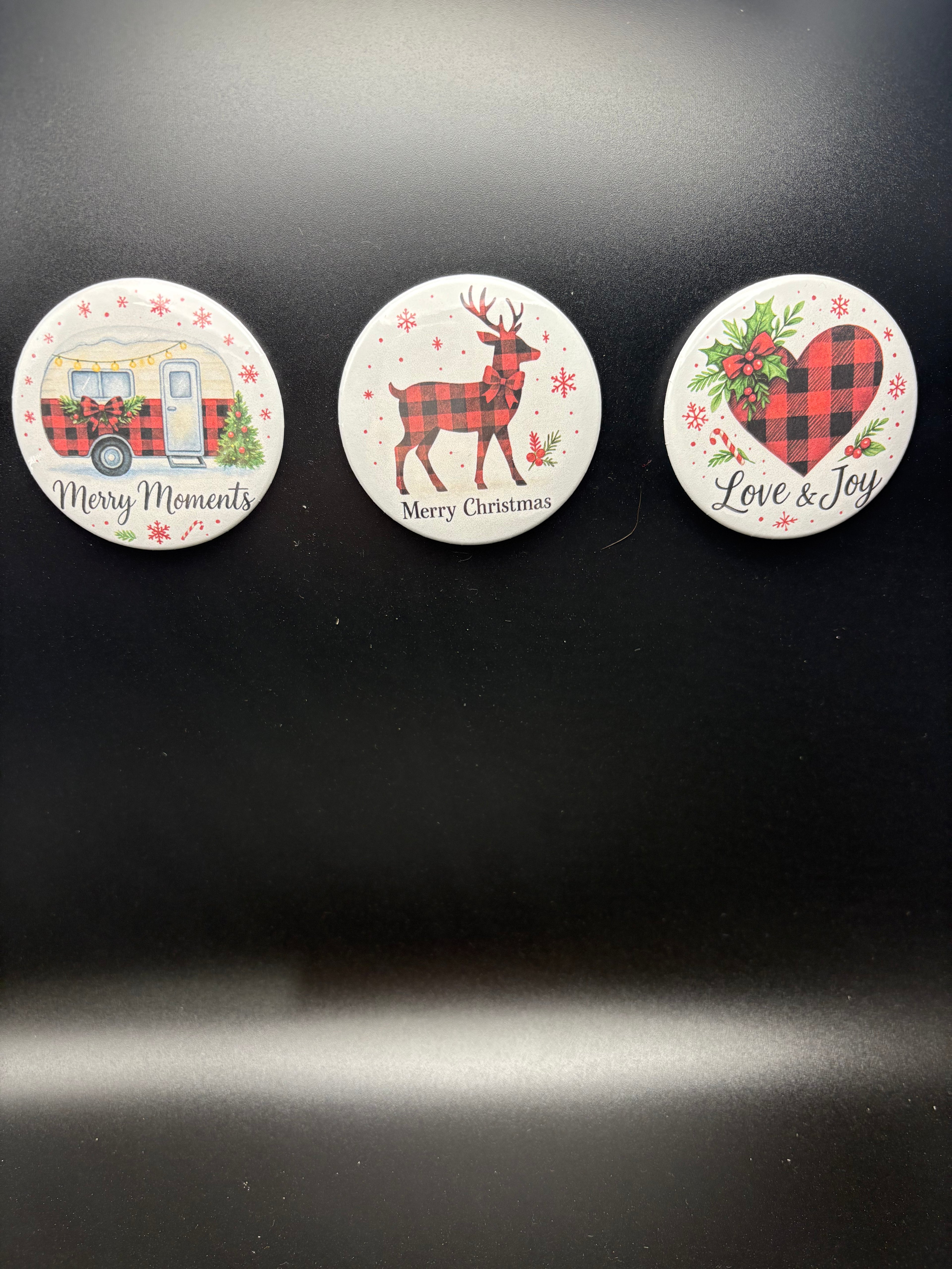 Plaid Christmas Single Magnet