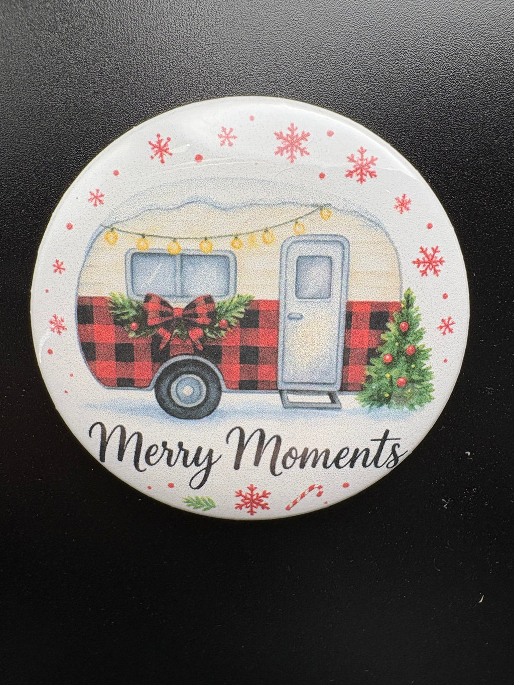 Plaid Christmas Single Magnet