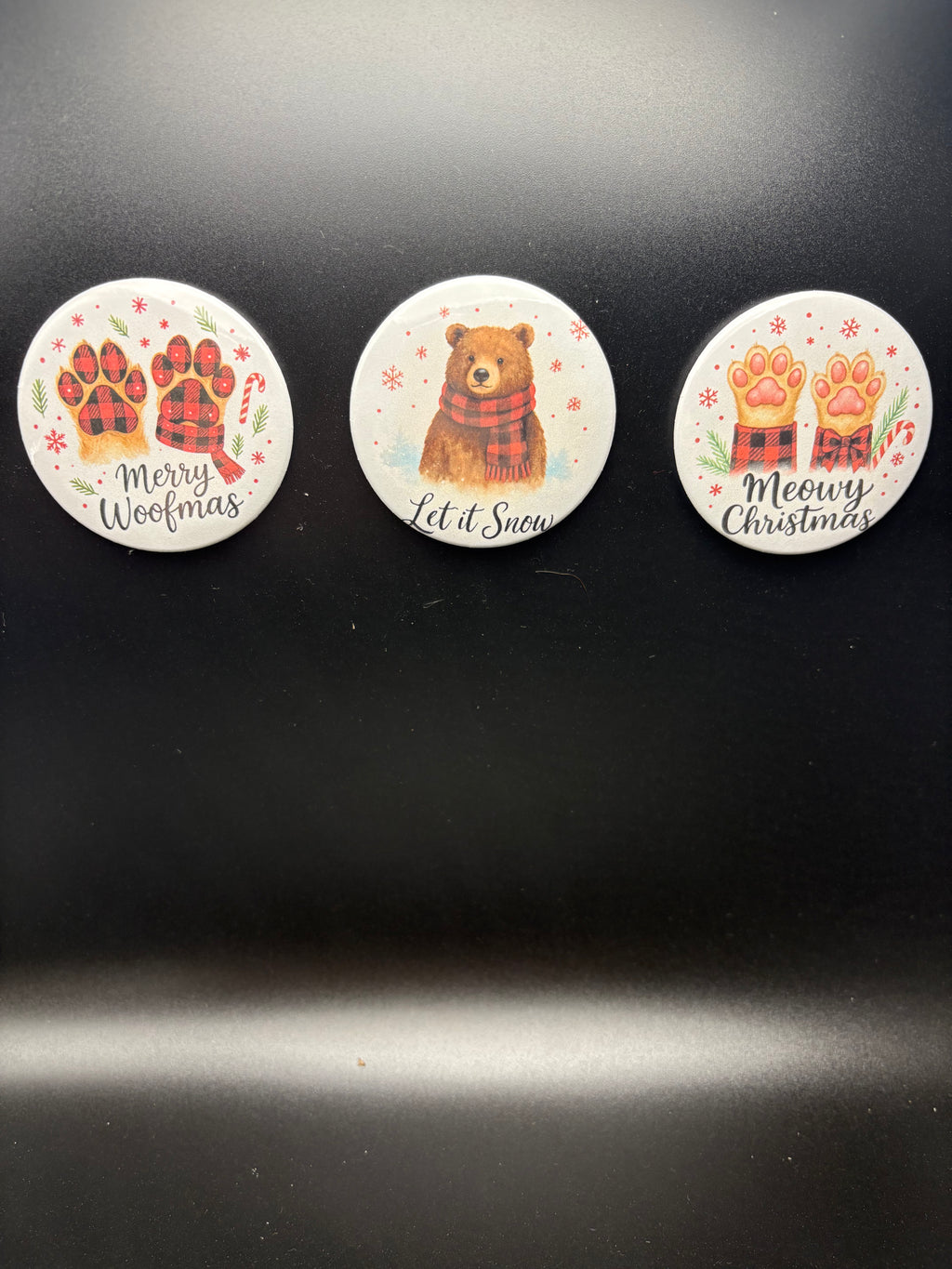 Country Animal Christmas Single Magnet