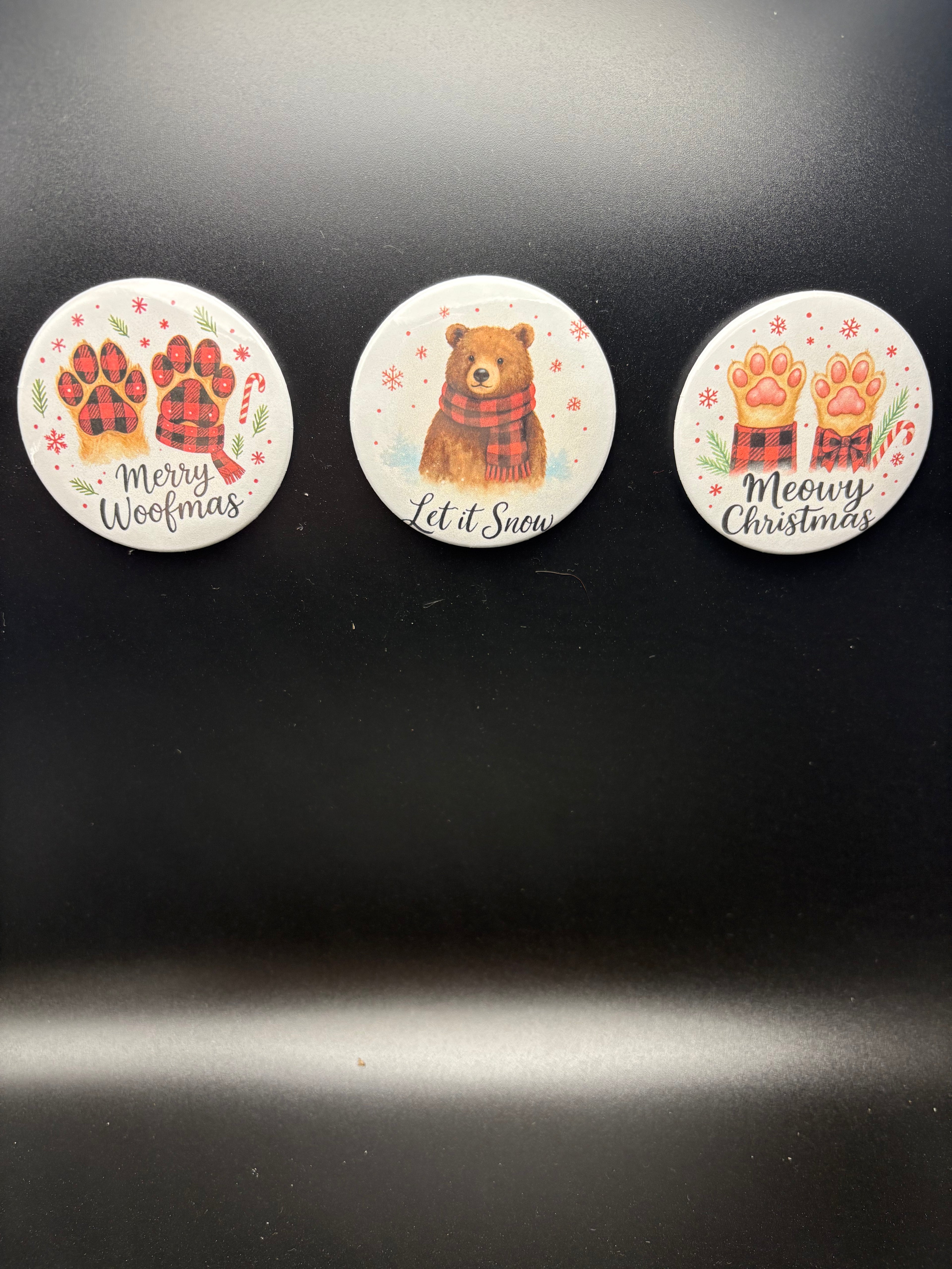 Country Animal Christmas Single Magnet