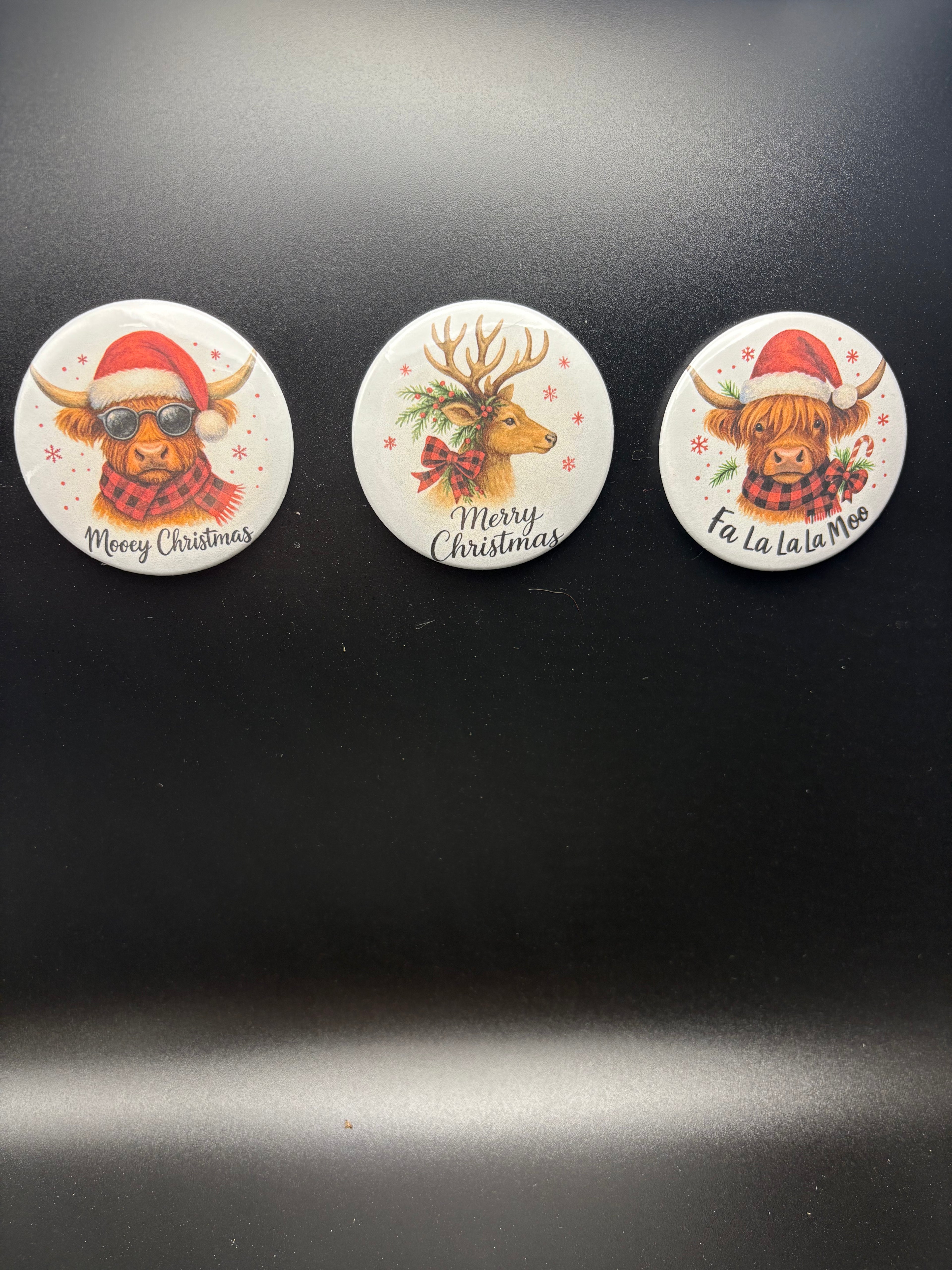 Country Animal Christmas Single Magnet