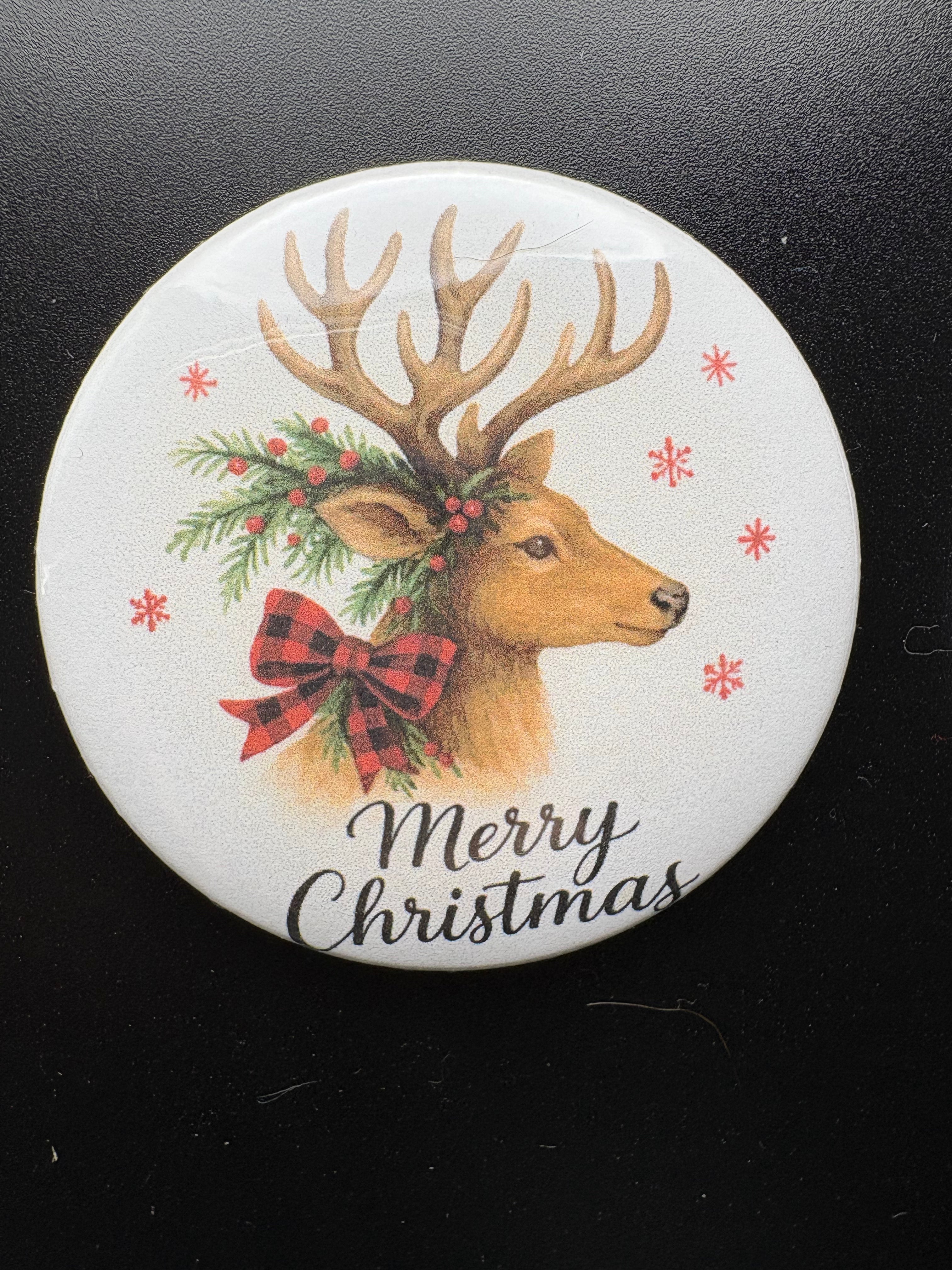 Country Animal Christmas Single Magnet