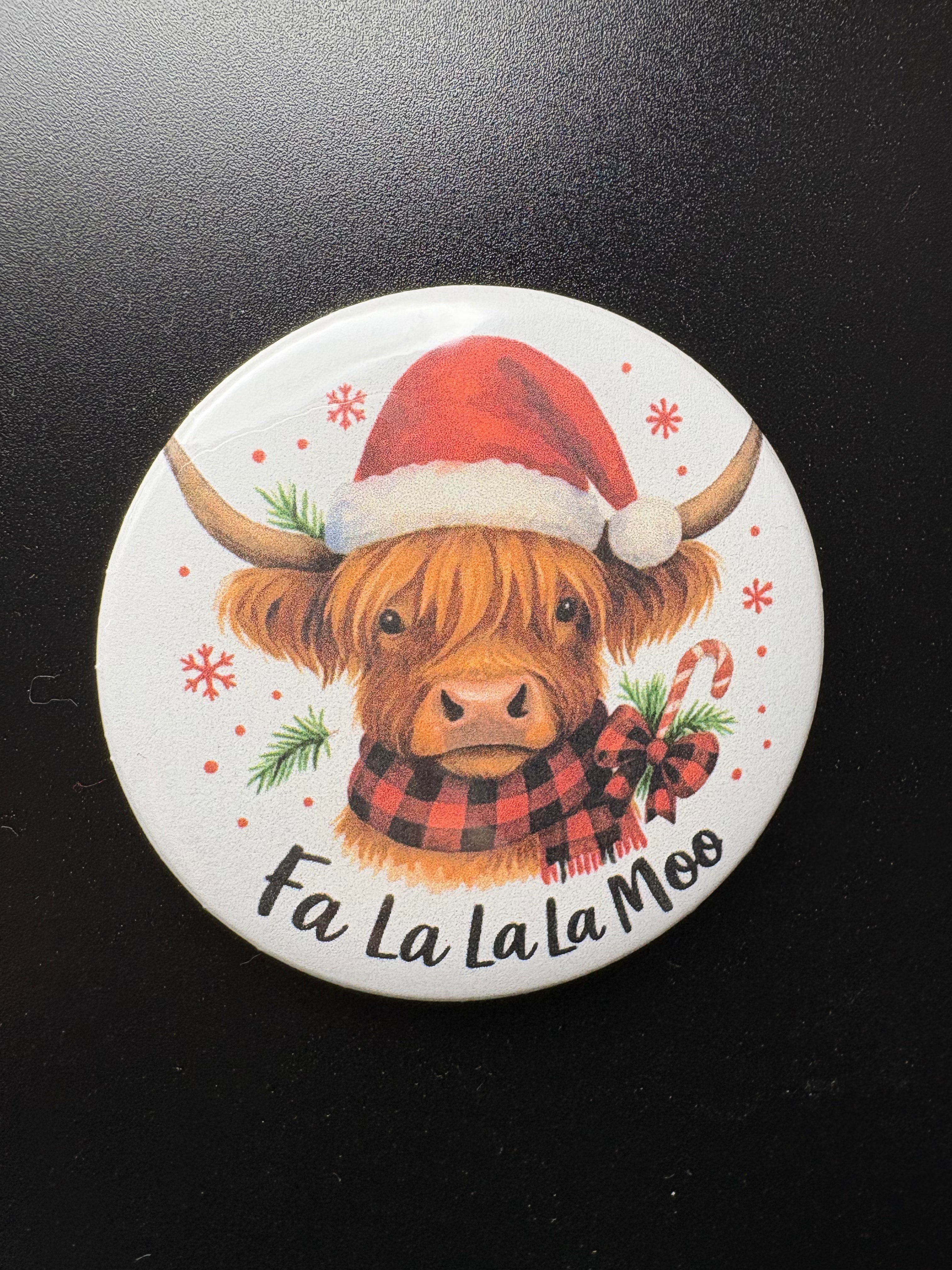 Country Animal Christmas Single Magnet