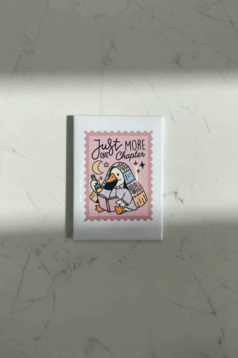 Just One More Chapter Book Lover Magnet | Book Lover Collection | Stick 'Em Up