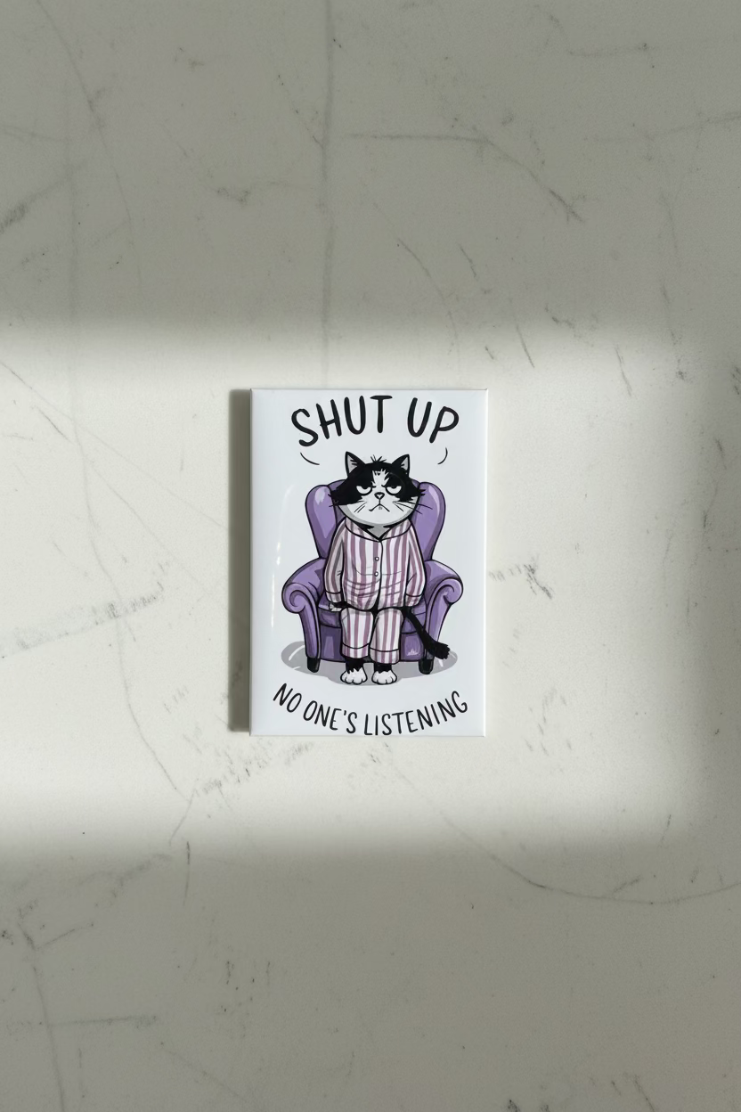 Shut Up | Snarky Animal Magnets | Funny Pet Magnets | Stick 'Em Up