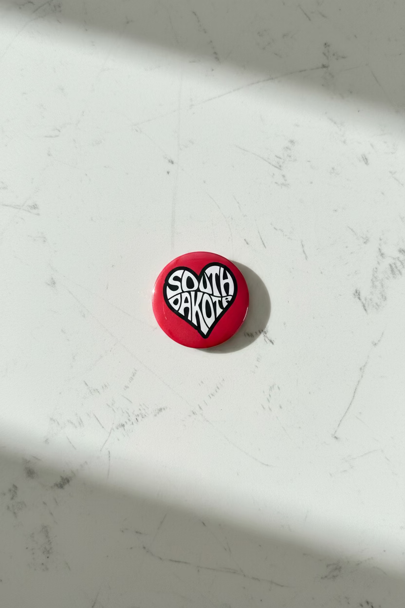 South Dakota Love Magnet | State Pride Souvenir | South Dakota Gift
