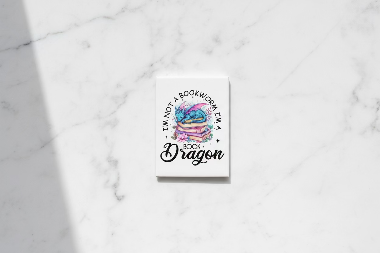 I'm Not A Bookworm I'm A Book Dragon | Book Lover Collection | Stick 'Em Up