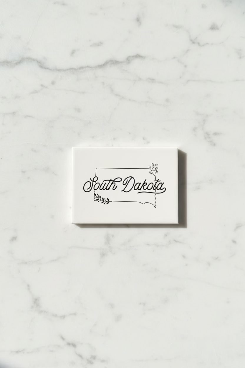 South Dakota State Magnet | South Dakota Souvenir Fridge Magnet | Stick Em Up Magnet